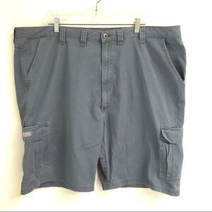 ‎Wrangler blue gray cargo shorts 46
